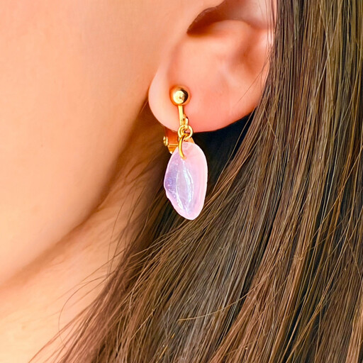 桜貝イヤリング