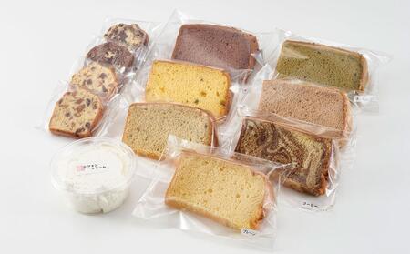 鎌倉しふぉんのシフォンケーキ　カット７個（生クリーム大１個付)とパウンドケーキカット４個【配送不可地域：離島・諸島】