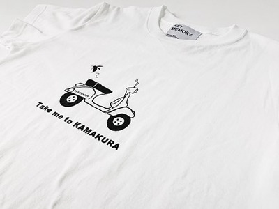 【3サイズ】【KEYEMORY鎌倉】ベスパTシャツ　WHITE