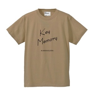 【1サイズ】KEYMEMORY かまくらロゴTシャツ BEIGE