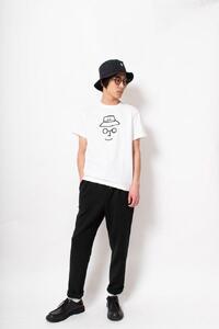 《3》メンズXL バケットハットTシャツ WHITE