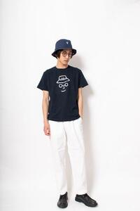《1》レディースL・メンズS~M バケットハットTシャツ NAVY