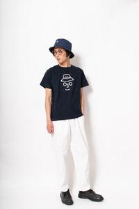 《2》メンズL バケットハットTシャツ NAVY