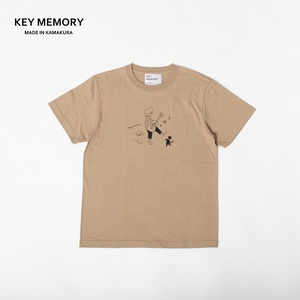 《1》レディースL・メンズS～M　ミュージックTシャツ　BEIGE