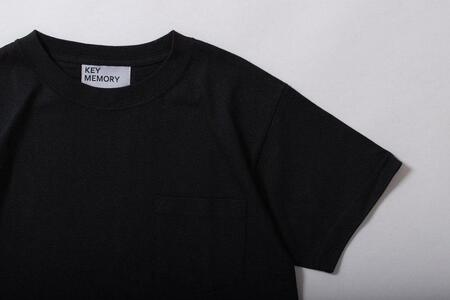 《3》メンズL　ポケットTシャツ　BLACK