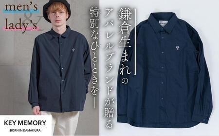 0》【KEYMEMORY鎌倉】スナップボタンシャツ NAVY | 神奈川県鎌倉