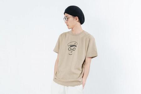 《2》【KEYMEMORY鎌倉】セーラー帽イラストTシャツ BEIGE