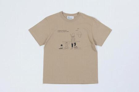 《0》【KEYMEMORY鎌倉】Sea heartイラストTシャツ BEIGE
