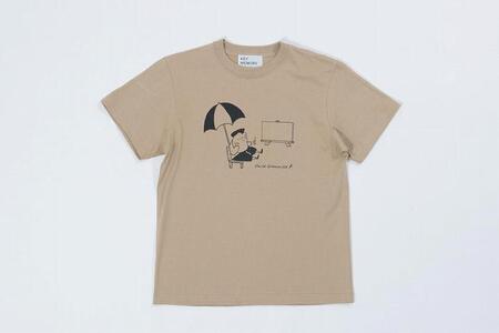 《1》【KEYMEMORY鎌倉】GrenouilleイラストTシャツ BEIGE