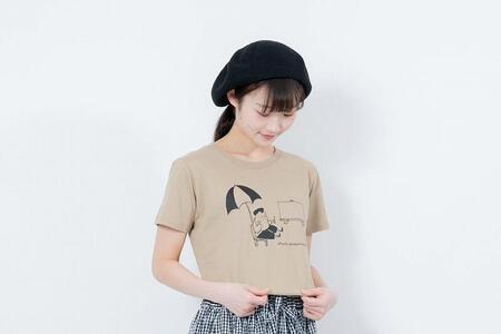 《2》【KEYMEMORY鎌倉】GrenouilleイラストTシャツ BEIGE