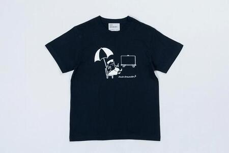 《0》【KEYMEMORY鎌倉】GrenouilleイラストTシャツ NAVY