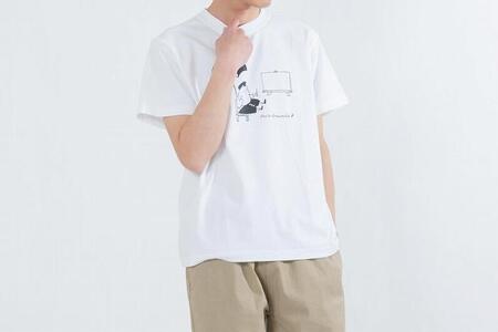 《3》【KEYMEMORY鎌倉】GrenouilleイラストTシャツ WHITE