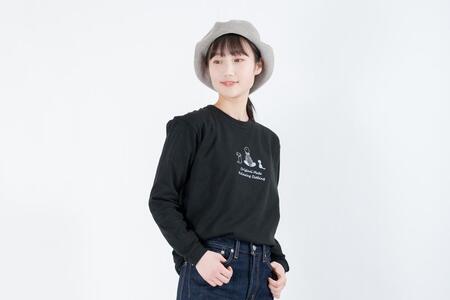 《2》メンズL TimeロングTシャツ BLACK