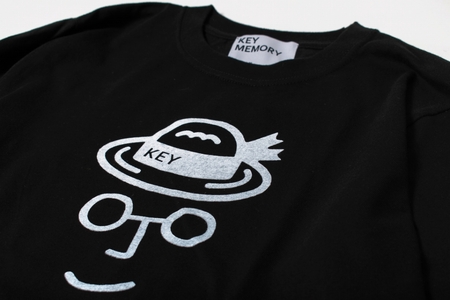 《1》レディースL・メンズS~M 麦わらロングTシャツ BLACK