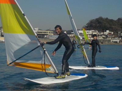 ウインドサーフィン体験ペアチケットオフシーズン(GW,7~9月以外)