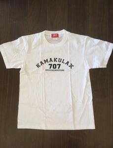 鎌倉ブランドの老舗「KAMAKULAX」の定番オリジナルALL LOGO Ｔシャツ【ホワイト】Lサイズ