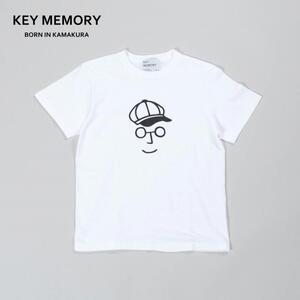 《2》【KEYMEMORY 鎌倉】キャスケットイラストTシャツ WHITE