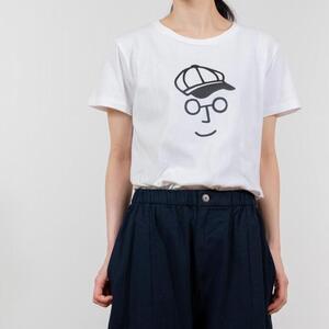 《2》【KEYMEMORY 鎌倉】キャスケットイラストTシャツ WHITE