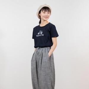 《0》【KEYMEMORY 鎌倉】ルート134イラストTシャツ NAVY
