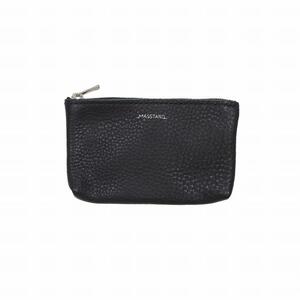 MASSTARD -MINIMAL LEATHER POUCH SMALL- BLACK