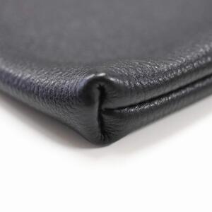 MASSTARD -MINIMAL LEATHER POUCH PETIT- BLACK