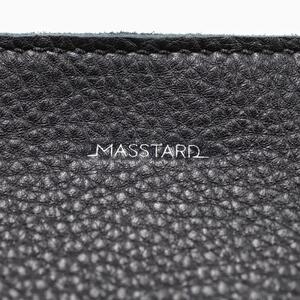 MASSTARD -MINIMAL LEATHER POUCH PETIT- BLACK