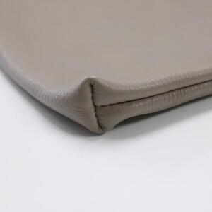 MASSTARD -MINIMAL LEATHER POUCH MEDIUM- GREIGE