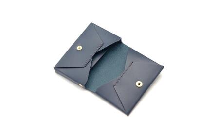 湘南工房 折革ボックス型カードケース【ネイビー】