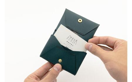 湘南工房 折革ボックス型カードケース【ネイビー】