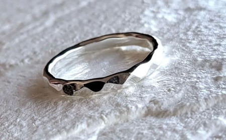 シルバーリング 槌目リング 2.8ミリ 選べるサイズ アクセサリー 指輪 アクセサリー ジュエリー