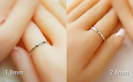 シルバーリング 槌目リング 2.8ミリ 選べるサイズ アクセサリー 指輪 アクセサリー ジュエリー