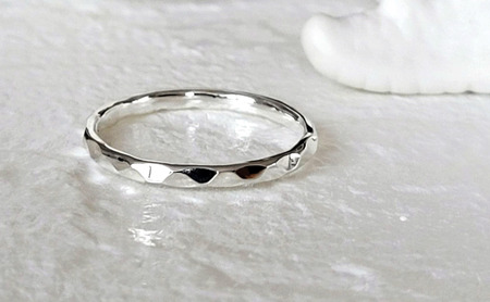 シルバーリング 槌目リング 1.8ミリ 選べるサイズ アクセサリー