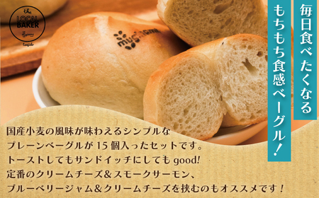 ベーグル プレーン 15個 │ 【ベーグル】