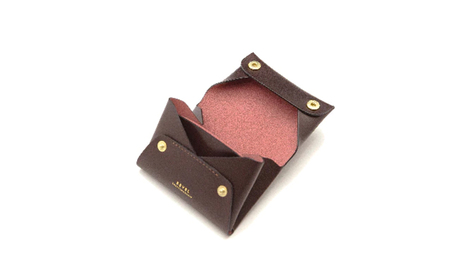 湘南工房 折革技法仕立 コンパクトコイン財布【バーガンディ】