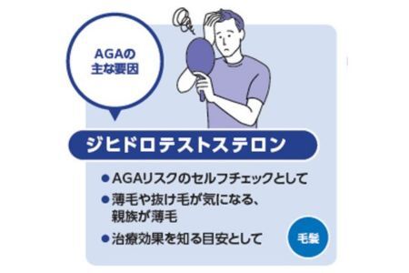 測定 AGA 薄毛リスク 髪の毛数本でわかる！【毛髪ホルモン量測定キット（DHT）】