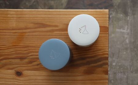 焙煎士おすすめコーヒー豆2種(粉・150g×2) ＆ オリジナルキャニスター（白）