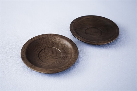 ナラのソーサー 2枚セット 【 食器 神奈川県小田原市 ソーサー ソーサー】
