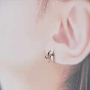 風魔小太郎　２タイプの手裏剣ピアス　（シルバー）【 ジュエリー アクセサリー 神奈川県 小田原市 アクセサリー 】