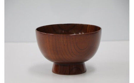 味わい深い天然木 お茶盆 漆塗り 小田原漆器 小田原漆器 大椀（雑煮椀）【小田原漆器 欅材 直径130mm×高さ