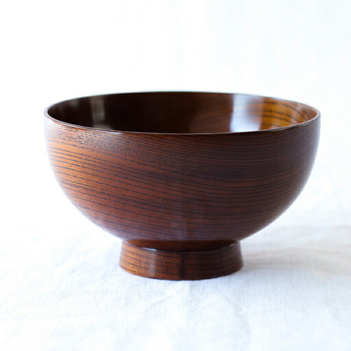 小田原漆椀ケヤキ 大　【お椀 食器 木 雑貨 汁椀 豚汁 具沢山 小田原漆器 プレゼント おしゃれ 日本製 神奈川県小田原市 椀 椀 】