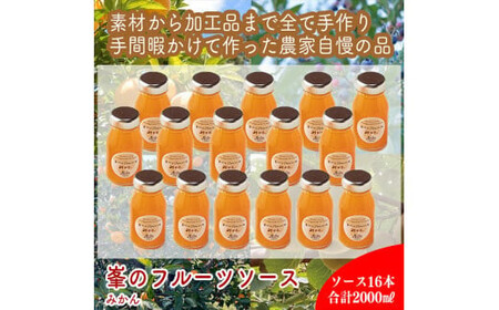 スイスで加工品を学んだ農家が手間暇かけた『手づくりジャムソース【みかん】』16本セット【 家庭用 自宅用 贈答品 贈答用 ギフト お取り寄せ お中元 お歳暮 贈り物 お祝い 神奈川県 小田原市 ジャム ジャム】