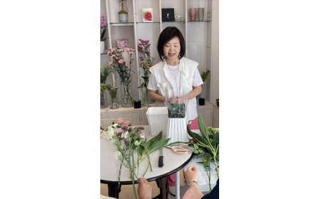 生花スワッグ体験レッスン 【 フラワーアレンジメント 体験 チケット 神奈川県 小田原市フラワー アレンジメント 】