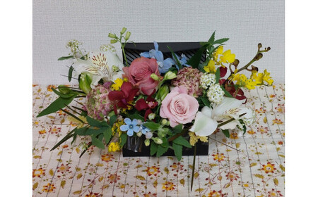 生花BOXアレンジ体験レッスン 【 フラワーアレンジメント 体験 チケット 神奈川県 小田原市フラワー アレンジメント 】