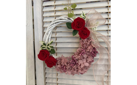 アーティフィシャルリース体験レッスン 【 フラワーアレンジメント 体験 チケット 神奈川県 小田原市フラワー アレンジメント 】