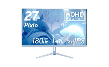 Pixio ゲーミングモニター 27インチ WQHD 180Hz IPS ブルー/水色 PX278WAVEB | モニター モニター