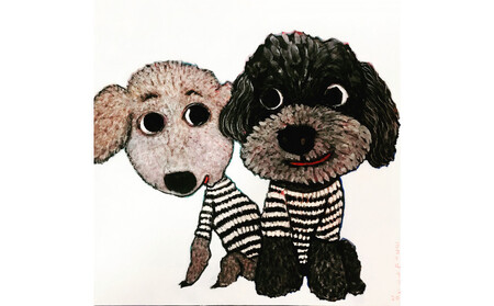 アーティストが描く愛しいペットのポートレート ドローイング