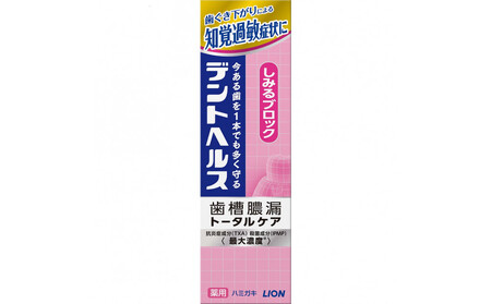 ライオン デントヘルス薬用ハミガキしみるブロック85g(医薬部外品)×10個