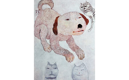 アーティストが『愛しいペットのポートレート』描きます 30号サイズ 910×727mm (縦横対応）【アート F30号サイズ　油絵 横井山泰 美術 作家 910×727mm 神奈川県 小田原市 ペット ペット】