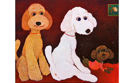 アーティストが『愛しいペットのポートレート』描きます 30号サイズ 910×727mm (縦横対応）【アート F30号サイズ　油絵 横井山泰 美術 作家 910×727mm 神奈川県 小田原市 ペット ペット】