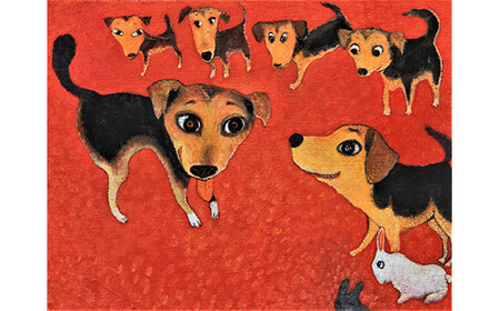 アーティストが『愛しいペットのポートレート』描きます 6号サイズ 410×318mm (縦横対応）【アート F6号サイズ　油絵 横井山泰 美術 作家 410×318mm 神奈川県 小田原市 ペット ペット】